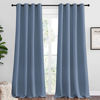 Picture of NICETOWN Stone Blue Room Darkening Curtain Panels 90" Length for Bedroom Living Room, Thermal Insulated Blackout Draperies for Home Decoration, Total Privacy (55" Width, 2 Pieces)