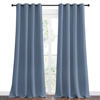 Picture of NICETOWN Stone Blue Room Darkening Curtain Panels 90" Length for Bedroom Living Room, Thermal Insulated Blackout Draperies for Home Decoration, Total Privacy (55" Width, 2 Pieces)