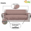 Picture of Easy-Going 4 Seater Sofa Slipcover Reversible Sofa Cover Water Resistant Couch Cover with Foam Sticks Elastic Straps Furniture Protector for Pets Children Dog Cat (XX-Large, Pink/Beige)