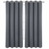 Picture of LEMOMO Grey Thermal Blackout Curtains/52 x 95 Inch/Set of 2 Panels Room Darkening Curtains for Bedroom