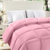 Picture of Utopia Bedding Comforter Duvet Insert - Quilted Comforter with Corner Tabs - Box Stitched Down Alternative Comforter (Queen, Pink)