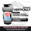 Picture of Helimix 2.0 Vortex Blender Shaker Bottle 28oz | No Blending Ball or Whisk | USA Made | Portable Pre Workout Whey Protein Drink Shaker Cup | Mixes Cocktails Smoothies Shakes | Dishwasher Safe (20 oz, Gray)