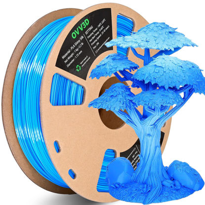 OVV3D PLA Filament 1.75mm, Silk PLA Dual Color PLA Filament, Blue Green  Coextrusion Filament, Color Change Every Inch Filament 3D Printer Filament