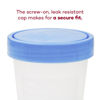 Picture of Dealmed Specimen Containers-Single Use Urine Specimen Cups, Screw on Leak Resistant Lid, Included ID Label, 4 oz, 10 Count