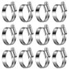 Picture of STEELSOFT Heavy Duty High Pressure 1-1/4"(1.25 inch) Hose Clamp Size#16, 25-40mm Adjustable Worm Gear Drive Stainless Steel Hose Clamps, Radiator Heater Hose Clamps 1 inch, 12 Pack