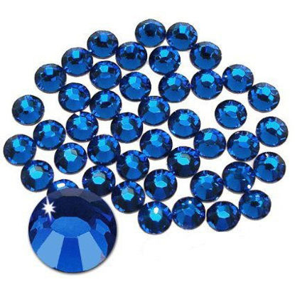 Picture of Jollin Glue Fix Crystal Flatback Rhinestones (ss20 576pcs, Sapphire)