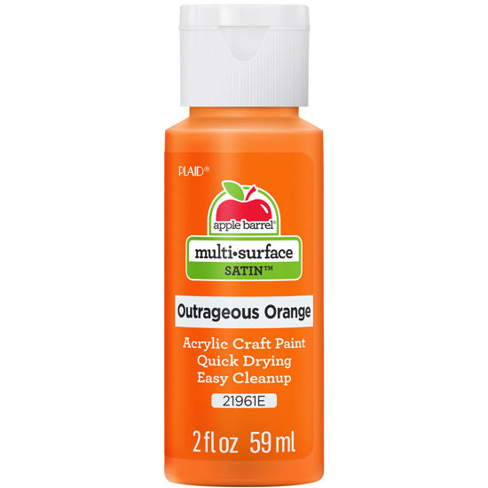 Picture of Apple Barrel Multi Surface Acrylic Paint, 2 oz, Outrageous Orange 2 Fl Oz