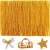 Picture of Iooleem 200psc Golden Glitter Pipe Cleaners, Glitter Chenille Stems, Pipe Cleaners for Crafts, Pipe Cleaner Crafts, Art and Craft Supplies, Christmas Pipe Cleaners.