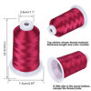 Picture of Simthread Embroidery Thread Mulberry S082 5500 Yards, 40wt 100% Polyester for Brother, Babylock, Janome, Singer, Pfaff, Husqvarna, Bernina Machine