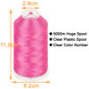 Picture of New brothread - Single Huge Spool 5000M Each Polyester Embroidery Machine Thread 40WT for Commercial and Domestic Machines - Pink (Janome Color)