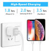 Picture of X-EDITION Wall Charger,4-Pack 2.1A Dual Port USB Power Adapter Plug Charging Block Cube for Phone 8/7/6 Plus/X, Pad, Samsung Galaxy S5 S6 S7 Edge,LG, Android (White)