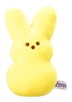 Picture of Peeps Bunny Plush Stuffed Animal Toy Easter Decoration (6 Inch, Yellow Solid)
