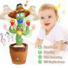 Picture of Kids Dancing Talking Cactus Toys for Baby Boys and Girls, Singing Mimicking Recording Repeating What You Say Sunny Electronic Light Up Plush Toy with 123 English Songs Smart Cactus Toy