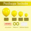 Picture of Voircoloria 130pcs Yellow Balloons Different Sizes 18" 12" 10" 5" Party Latex Balloons for Boys Girls Birthday Baby Shower Gender Reveal Wedding Sunflower Party Decorations