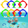 Picture of Woplagyreat 8 Pack Diving Rings Pool Swimming Toys for Kids, Fun Swim Summer Games Set, Underwater Dive Gifts for Boys Girls Toddlers Yellow Red Green Blue