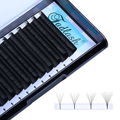 Picture of Easy Fan Volume Lashes Stable Curl DD curl 15mm 4D 5D 6D 7D 0.07mm Rapid Blooming Volume Lash Extensions 8D 10D 20D Cluster Lashes Knot-free by FADLASH