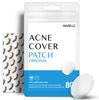 Picture of Avarelle Acne Cover Patch | Hydrocolloid Acne Pimple Patches | Zit Patches for Blemishes, Zits and Breakouts with Tea Tree, Calendula and Cica Oil for Face | Vegan, Cruelty Free Certified, Carbonfree Certified (Patch: 80 Count, 80)