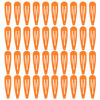 Picture of 40 Counts Orange Color Metal Snap Hair Clips 2 Inch Barrettes for Women Accessories