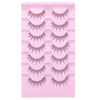 Picture of Manga Lashes Eyelashes Natural Wispy Individual Lashes Mink Clear Band Soft False Eyelash Extension Soft Hnadmade Reusable Lashes Pack