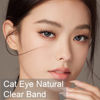 Picture of Lashes Natural Look False Eyelashes Wispy Cluster Lashes Manga Eyelash Extensions Strip Clear Band Lashes Cat Eye Korean Short Anime Fake Lashes Pack by Kiromiro