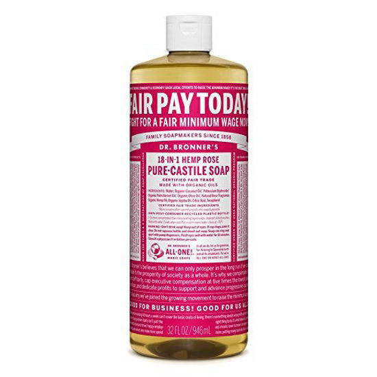 Picture of Dr. Bronner 'S Magic Soaps 18-In-1 Hemp Pure Castile Soaps Rose 32 Fl. Oz. by Dr. Bronner