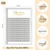 Picture of Lash Clusters 240Pcs Individual Lashes 10D 0.10C Curl 13mm Knot-Free Lash Extensions Clusters Lashes Soft&Natural False Eyelashes Individual DIY Eyelash Extension at Home(10D 0.10C 13)