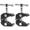 Picture of Anwenk 2Pack Super Clamp w/ 1/4"-20 and 3/8"-16 Thread Camera Clamp Mount Crab Clamp for Cameras, Lights, Umbrellas, Hooks, Shelves, Plate Glass, Cross Bars,Photo Accessories and More