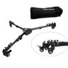 Picture of YaeCCC Kingjoy VX-600 Photography Heavy Duty Tripod Dolly Wheels Adjustable Leg Mounts Compatible with Canon Nikon Sony DSLR Camera Camcorder Photo Video