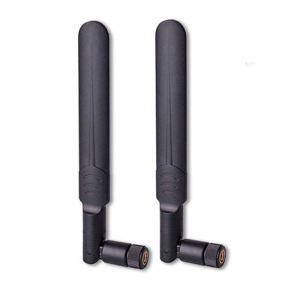 Picture of 4G LTE Antenna, RHsia [2 Pack] 3G 4G LTE Dipole Antenna Wide Band 9dbi 700-2700Mhz Omni Directional Antenna with SMA Male Connector for CPE Router,Access Point,Wireless Rang Extender,IP Camera More