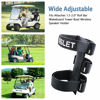 Picture of Xislet 2-Straps Portable Speaker Mount, Compatible with Golf Cart Accessories/Bike/Moto/ATV Speaker Strap Holder Fits Attaches Railing/Handlebar/Frame for Bluetooth Wireless Speakers