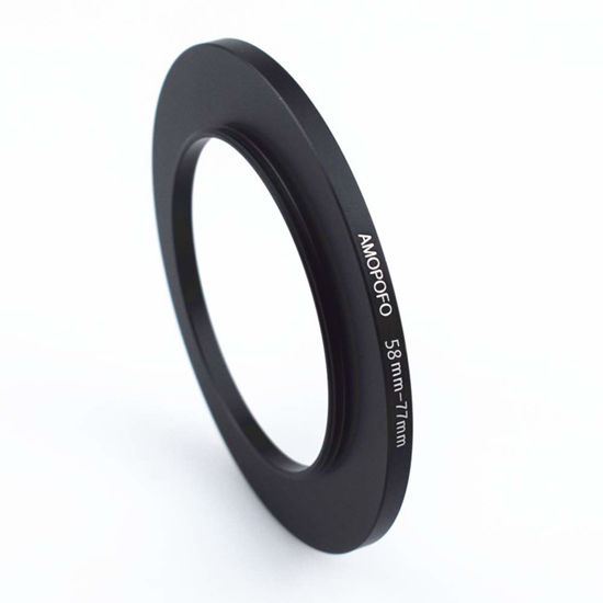 Picture of 58 to 77mm Camera Filter Ring /58mm to 77mm Step-Up Ring Filter Adapter for 77mm UV,ND,CPL,Metal Step Up Ring