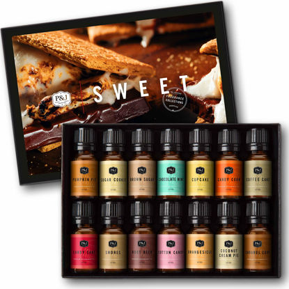 Picture of P&J Fragrance Oil Sweet Set | Candle Scents for Candle Making, Freshie Scents, Soap Making Supplies, Diffuser Oil Scents