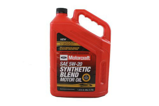 Picture of Genuine Ford Accessories (XO-5W20-5QSP) SAE 5W-20 Premium Synthetic Blend Motor Oil - 5 Quart