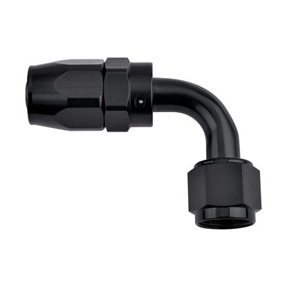 Picture of EVIL ENERGY 12AN Hose End Fitting 90 Degree Swivel Aluminum Black