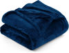 Picture of Utopia Bedding Fleece Blanket Twin Size Navy 300GSM Luxury Bed Blanket Anti-Static Fuzzy Soft Blanket Microfiber (90x66 Inches)