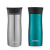 Picture of Contigo West Loop Stainless Steel Vacuum-Insulated Travel Mug with Spill-Proof Lid, Keeps Drinks Hot up to 5 Hours and Cold up to 12 Hours, 16oz 2-Pack, Spirulina & Steel