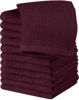 Picture of Utopia Towels Cotton Washcloths Set - 100% Ring Spun Cotton, Premium Quality Flannel Face Cloths, Highly Absorbent and Soft Feel Fingertip Towels (12 Pack, Burgundy)