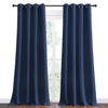 Picture of NICETOWN Navy Blackout Curtains 120" Long for Living Room, 55" W, Set of 2, Thermal Insulated Window Treatment Light Reducing Room Darkening Drapes for Boys Kids Bedroom, Classroom, Apartment