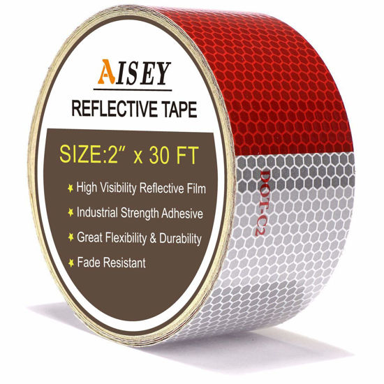 Dot-C2 2 X 30 Ft 3 Year Conspicuity Tape 11 Red 7 White