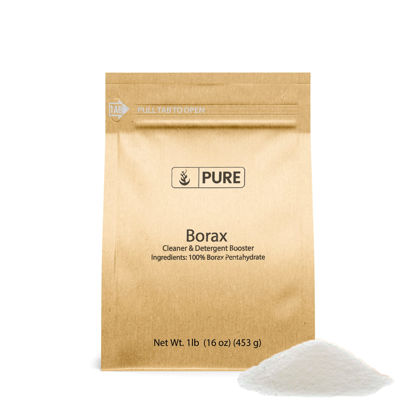 Picture of PURE ORIGINAL INGREDIENTS Borax (1 lb), Multipurpose Cleaning Natural Agent, Ideal Slime Ingredient