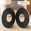 Picture of 2 Rolls Double Sided Foam Tape PE Foam Tape Sponge Soft Mounting Adhesive Tape (Black,1/4 Inch by 50 Feet)