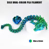 Picture of OVV3D PLA Filament 1.75mm, Silk PLA Dual Color 3D Printer Filament, Blue Green Coextrusion Filament, Color Change Every Inch Filament 3D Printing Materials +/-0.02mm, 1kg/2.2lb