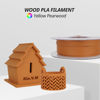 Picture of AMOLEN Yellow Pearwood PLA Filament 1.75mm, 3D Printer Wood Filament Add More Than 30% Real Wood Fiber, Matte and Frosted 3D Filament, 1.75 PLA Filament Wood 3D Printing Filament, 1kg