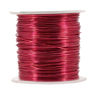 Picture of Mandala Crafts Anodized Aluminum Wire for Sculpting, Armature, Jewelry Making, Gem Metal Wrap, Garden, Colored and Soft, 1 Roll(20 Gauge, Raspberry)