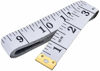 Picture of Soft Tape Measure Double Scale Flexible Ruler for Weight Loss Medical Body Measurement Sewing Tailor Craft, Vinyl , Has Centimetre Scale on Reverse Side 60-inch（White）