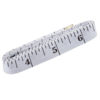 Picture of Soft Tape Measure Double Scale Flexible Ruler for Weight Loss Medical Body Measurement Sewing Tailor Craft, Vinyl , Has Centimetre Scale on Reverse Side 60-inch（White）