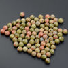 Picture of LPBeads 100PCS 8mm Natural Unakite Beads Gemstone Round Loose Beads for Jewelry Making with Crystal Stretch Cord