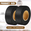 Picture of Outus 2 Rolls Fabric Fusing Tape Adhesive Hem Tape Iron on Tape Each 1/2 Inch(Black, 70 Yards)