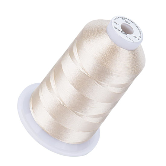 Picture of Simthread Embroidery Thread Antique Lace S005 5500 Yards, 40wt 100% Polyester for Brother, Babylock, Janome, Singer, Pfaff, Husqvarna, Bernina Machine