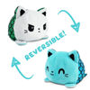 Picture of TeeTurtle - The Original Reversible Cat Plushie - Mermaid Cat - Cute Sensory Fidget Stuffed Animals That Show Your Mood